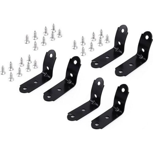 Glove Box RePair Kit Black Replacement DIY Compartment Lid Hinge Kit Bracket Fix for 2001-2008 - A4 B6 B7 S4 RS4 8E