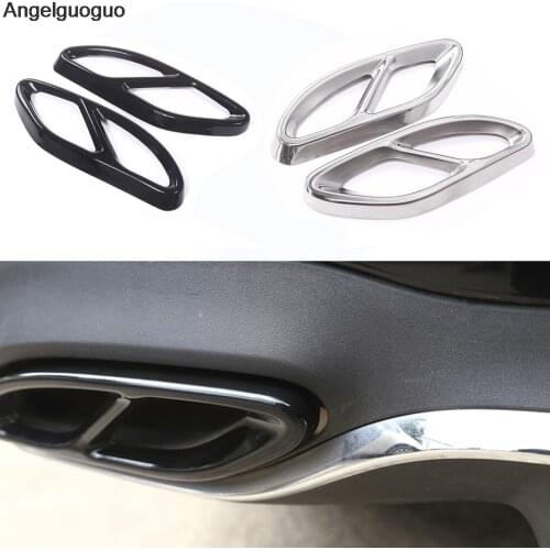 Car Tail Exhaust pipe Cover Trim For Mercedes Benz C GLC E A B GLE GLS Class W205 X253 W213 W176 W246 W166 2014-2020