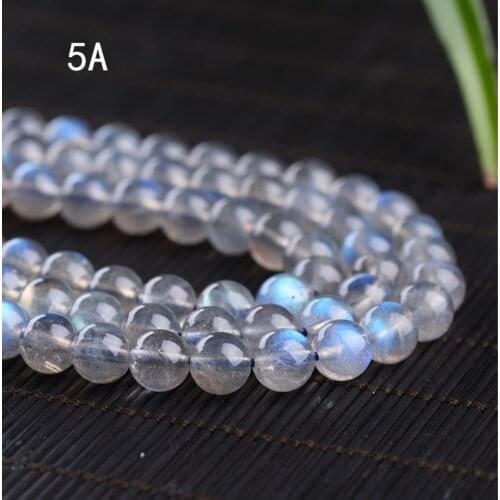 Natural Labradorite 4-11mm round Gemstone beads for 925 sterling silver Jewelry Making Necklace Bracelet 15inch ICNWAY
