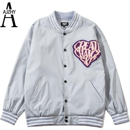 2021 New Varsity Jacket Streetwear Hip Hop Baseball Jacket Autumn Embroidered Harajuku Bomber Jacket Coat Fashion Couple Clothes