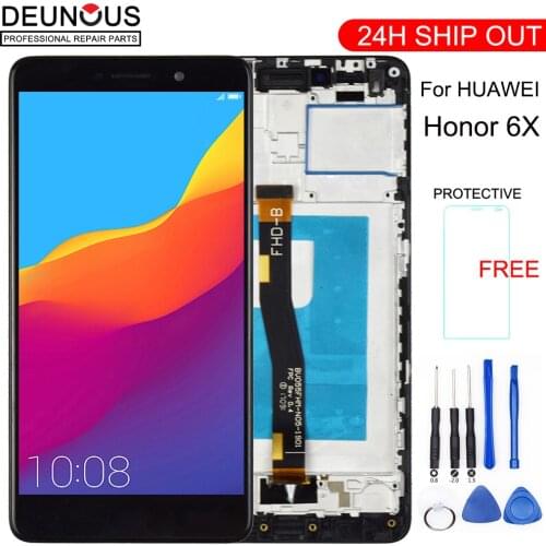 New LCD Display For Huawei Honor 6X BLN-L24 BLN-AL10 BLN-L21 BLN-L22 Touch screen For GR5 2017 Digitizer jo Assembly Free Tools