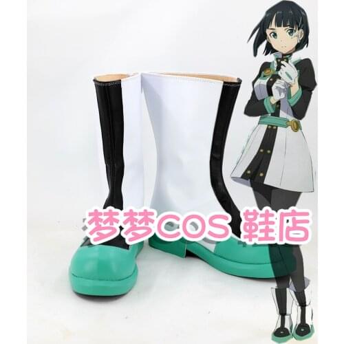 Sword Art Online Kirigaya Suguha Leafa cosplay shoes Boots Custom Made For Women Men Halloween Carniva