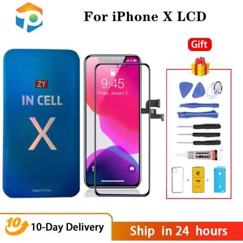 Test AAA For iPhone X LCD Screen Replacement 5.8 Inch 3D Touch Display Digitizer Assembly with Repair Tools Compatible A1865