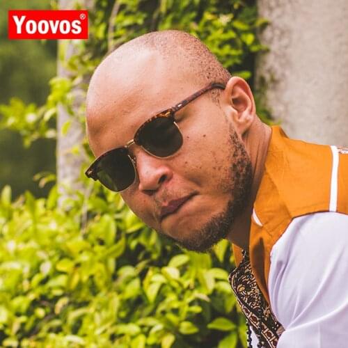 Yoovos Polarized Sunglasses Men 2021 Luxury Retro Sun Glasses For Men/Women Brand Sunglasses Men Polarized Lunette Soleil Femme