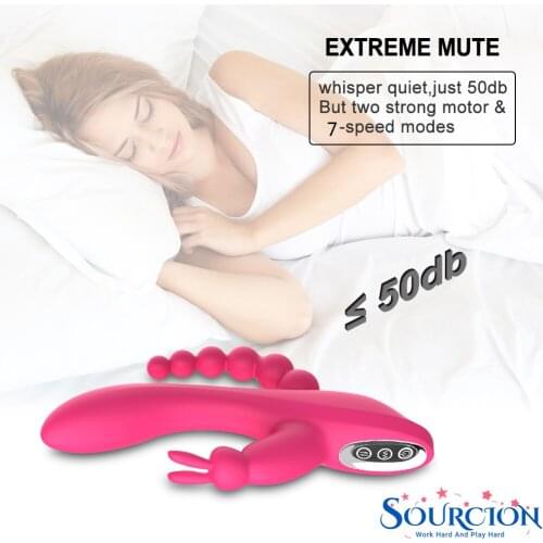 SWT 3 in 1 Dildo Rabbit Vibrator Waterproof USB Magnetic Sex Toys for Women Rechargeable Anal Clit Vibrator Couples Shop