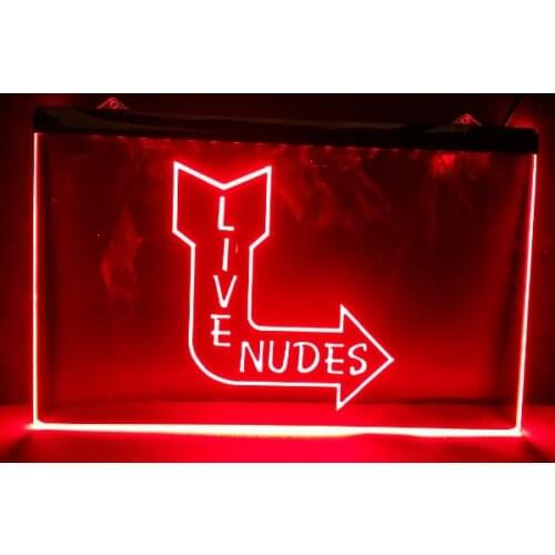 Live Nudes Sexy Lady Night Bar Beer pub club 3d signs LED Neon Sign vintage home decor crafts