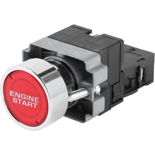 Car ignition lock auto accessorie Ignition Switch Engine Starter 12V 10A LED Car Modification Button One‑Key Start Push