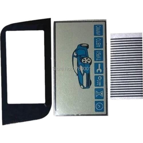 10pcs/lot A93 LCD display flexible cable + LCD keychain Case Cover for Starline A93 lcd remote control display Zebra Stripes