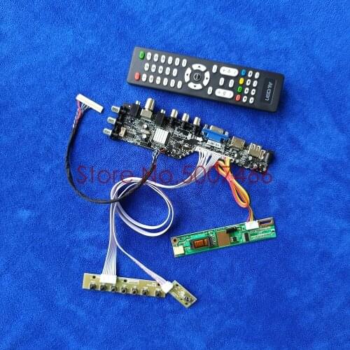 1680*1050 USB+VGA+AV fit LTN170P/LTN154MT02/LTN154P1/LTN154P2/LTN154P3 1CCFL drive board kit DVB digital LVDS 30-Pin screen