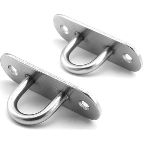 4Pcs Small 60mm Stainless Steel U-shaped Hook Base Ceiling Fans/Leisure Sofa/Punching bags/Hammocks/Home Decoration Fixed Hook