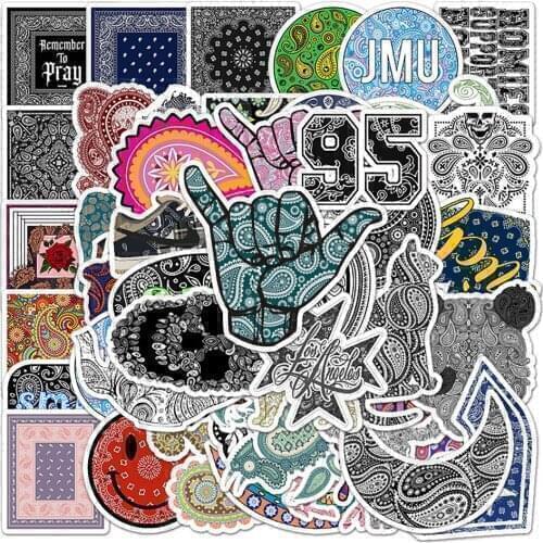 50pcs Cashew Pattern Stickers For Notebook Stationery Scrapbook Fridge Personality Sticker Scrapbooking Material Craft Supplies