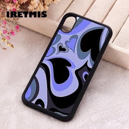 Iretmis 5 5S SE 2020 Phone Cover Case for iPhone 6 6S 7 8 Plus X Xs XR 11 12 Mini Pro Max Silicone TPU aesthetic purple heart