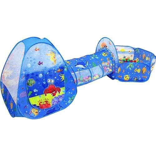 Kids Ball Pits and Tent&Kids Tunnel,Playhouse Toy for Children Indoor/Outdoor Games,Best Gifts for 2 3 4 5 Years Old