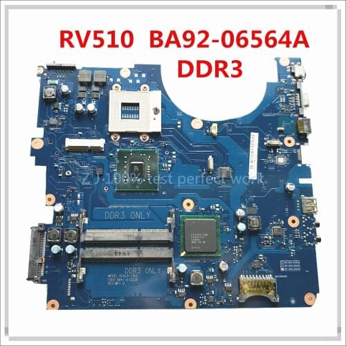 For Samsung RV510 Laptop Motherboard BA92-06564A BA92-06564B BA41-01323A GL40 DDR3 MainBoard 100% Tested Fast Ship