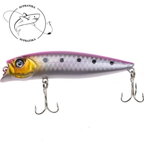 6Colors 9cm/11g Artificial Floating ABS Plastic Hard Bait 3D Eyes Wobbler Topwater Popper Bionic Bait 6# With Hook Fishing Lures
