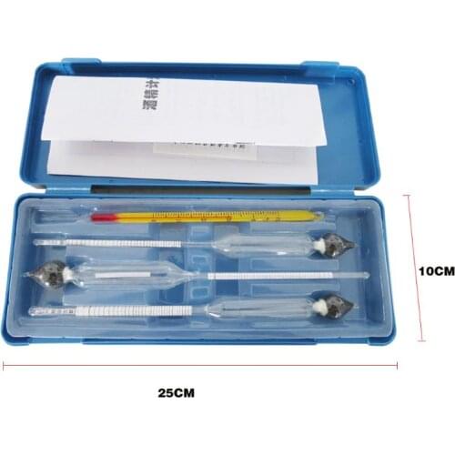 Three-Package Wine Meter Measuring Range 0-100 Degrees Three Sets Of Alcohol Gravity Concentration Meter Experimental Gadget