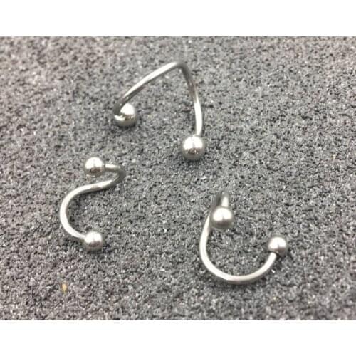 100pcs Surgical Steel Lip/Labret Ring Nose Ear Helix Rings Earring Body jewelry 16G~1.2MMX6/8/10MM HOT Free Shipment
