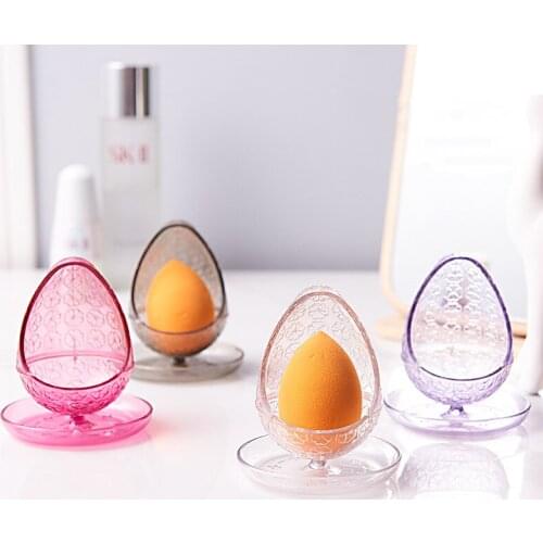1Pcs Beauty Sponge Stand Storage Case Makeup Blender Puff Holder Empty Cosmetic Egg Shaped Rack Puffs Storage Rack
