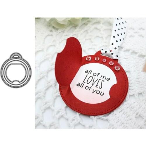 Circle Tag Metal Cutting Dies Stencils For DIY Scrapbooking Album Decoration Embossed Crafts Cards Die Cuts For Card Making 2020