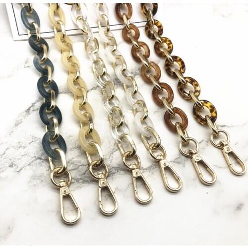 Multicolor Acrylic Bag Chain With Buckle New Chic DIY Handbag Handles Detachable Crossbody Bag Straps Shoulder Bag Accessories