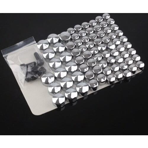 Motorcycle Black Chrome Bolt Screw Topper Cap Cover Decorative Cover For Harley Touring FLT FLH 2007-2015 Models