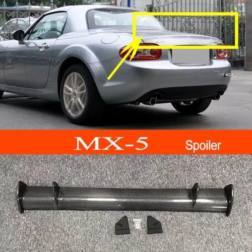 MX-5 2009-2015 Real Carbon Fiber GT-style Car-styling Sporty Rear Trunk Wing Spoiler for Mazda MX-5 2009-2015 Sedan