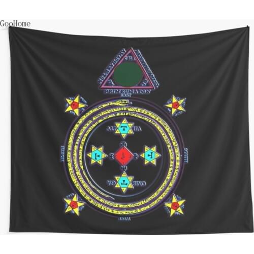 Solomon Circle Goetia Wall Tapestry Cover Beach Towel Throw Blanket Picnic Yoga Mat Home Decoration
