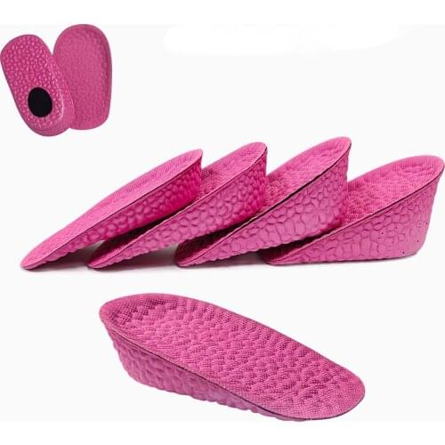 New EVA Invisible Heightening Breathable Insole Women and Man Memory Foam Cushioning Heightening Insole Heel Half Pad