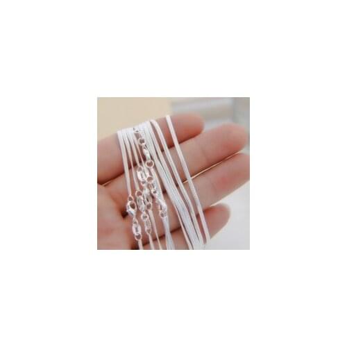 Hot Sales wholesale retail 16 18 20 22 24 inch Beautiful fashion - color 1MM snake chain jewelry wholesale bulk stamp M925