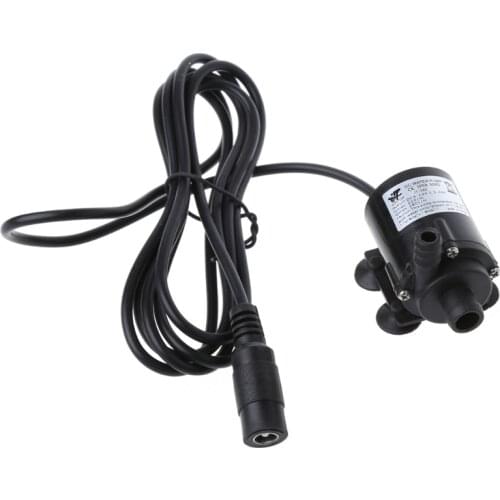DC 12V Solar Power Hot Circulation Water Pump Brushless Motor Aquarium Pond Submersible 200L/H