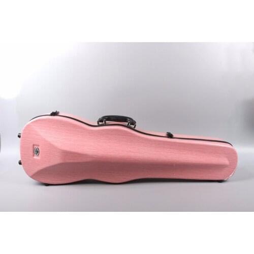 Pink violin case 4/4 composite material strong violin box bag Pink