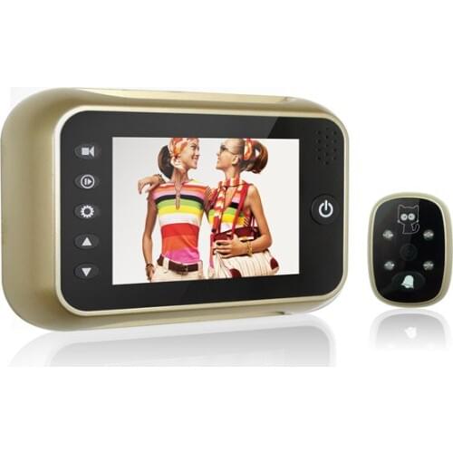Wide Angle 120 Degree 3.5 Inch Video Door Phone Peephole Viewer
