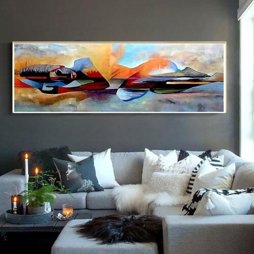 Modern Hand-painted Oil Painting on The Wall Abstract Side Sleeping Woman Posters and Prints Decorative Picture for Living Room