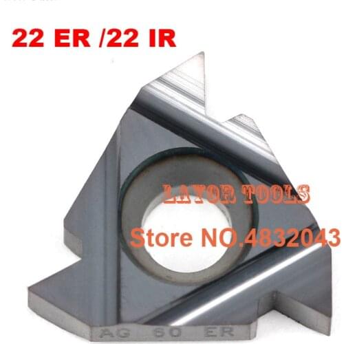 10PCS 22 ER 22IR 22NR 3.5/4.0/4.5/5.0/5.5/6.0 ISO ,Indexable Tungsten Carbide Threading Lathe Inserts for Threaded Lathe Holder