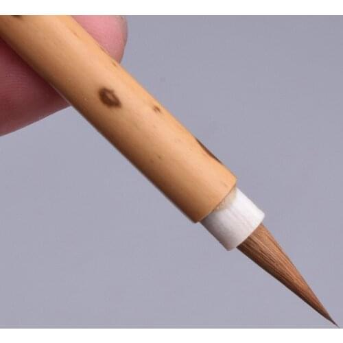 Thin Gold small regular script hook line purple wolf hair brushcalligraphy