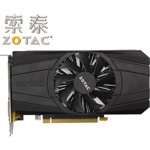 ZOTAC GTX 1050Ti 4GD5 Graphics Card 128bit GDDR5 Video card for NVIDIA GTX 10 series GeForce GTX1050Ti 4GB Cards HDMI DVI Used