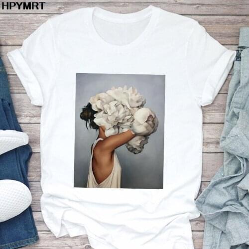 Female T-shirt Harajuku Womens Aesthetics T Shirt Casual Tops Oversized Tshirt Clothing Print Summer Fashion Sexy O-neck Short