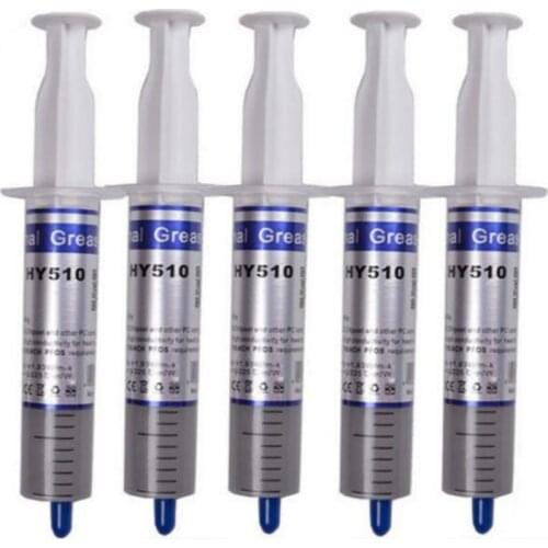 1pcs HY510 30g silicone thermal paste heat transfer grease heat sink CPU GPU chipset notebook computer cooling Syringe