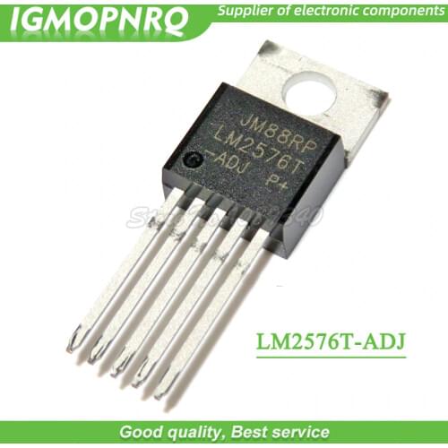 10pcs LM2576T-ADJ LM2576 LM2576T TO-220-5 Voltage Regulators - Switching Regulators 3A STEP-DOWN VLTG REG