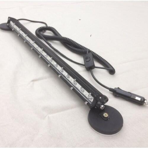 54W 20" Super Slim Off Road Led Light Bar Magnetic holder Combo LED Driving Lights for 4x4 Truck SUV ATV Tractor Boat 12V 24V