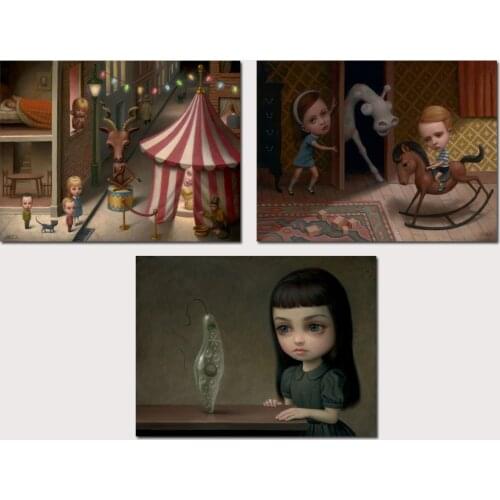 Mark Ryden Markryden 1 Panel Abstract Wall Art Oil Painting Poster Canvas Painting Print for Living Room Home Decor