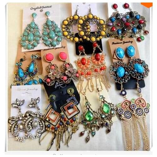 Freeshipping! new arrival ,Bohemian Ms retro personality exaggerated long alloy earrings 500pair/lot,fashion earring
