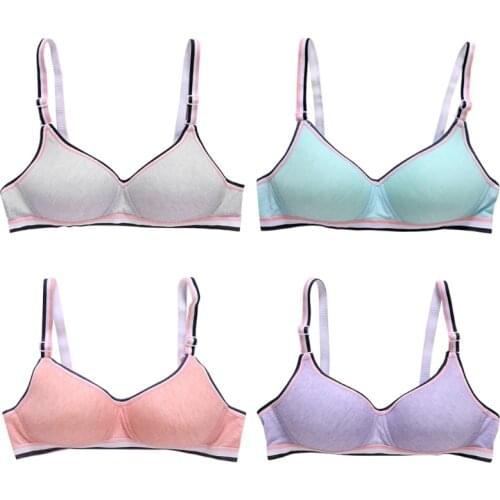 Young Girls Wireless Padded Bra Teenage Sport Underwear 12-18Y Small Lingerie