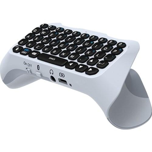 For PS5 Handle Controller Keyboard, Gamer Digital Mini Wireless Bluetooth Keyboard Chat Pad for Playstation 5