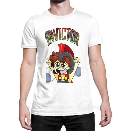 High Quality Men Compadretes Mikecrack Minecra Games TShirt Invictor of The Compas Is Happy Pure Cotton Shirt Tees Harajuku Tee