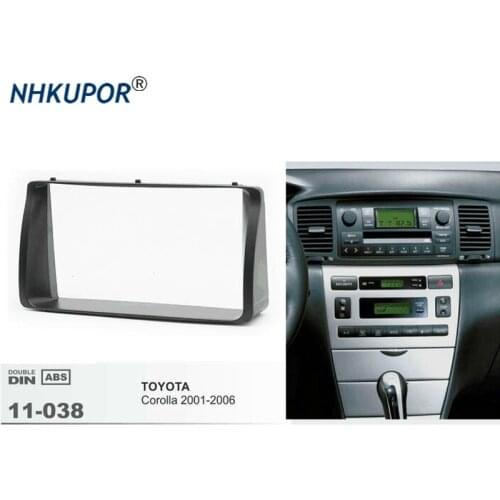 11-038 Radio Fascia Frame kit for Toyota Corolla 2001 2002 2003 2004 2005 2006 Stereo Facia Panel Dash Install Trim Faceplate
