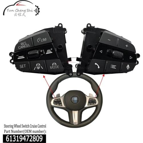 For BMW 5/6/7/8/X G30/G32/G11/G14/G05 LCI M-Tech STEERING WHEEL Multifunction Button Switch 6139472809