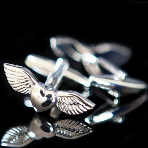 Hart Angel Cufflinks Silver Mens Cuffs Jewelry Stainless Steel Metal Cuff Nail Attractive Suit Gift Free Shipping