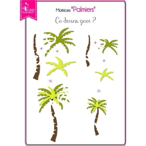 Island Coconut Tree Metal Cutting Dies for Scrapbooking Handmade Tools Mold Cut Stencil New 2021 DIY Card Make Mould Model Craft