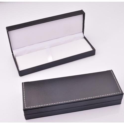Pu Leather Pencil Box Gift Box Packaging Business Gift Pen Box Case Accept Custom Logo [diy Logo>50]